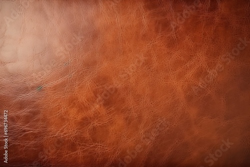 Brown leather surface, ideal for backgrounds or textures photo