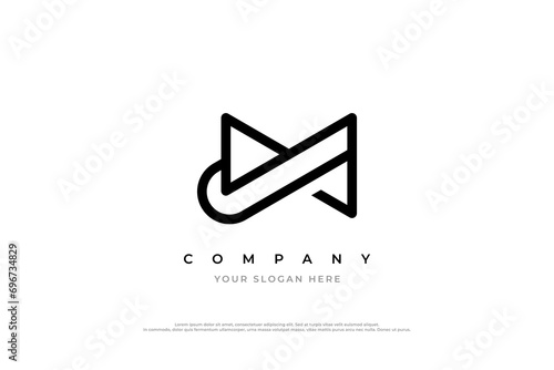 Initial Letter JM Logo Design