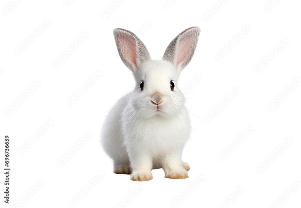 Fototapeta premium white rabbit