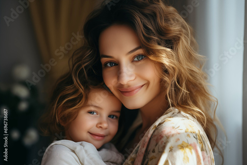 Happy Woman with Daughter