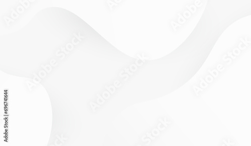 Clear white, empty concave surface. Minimalist wallpaper. Futuristic 3D illustrations.