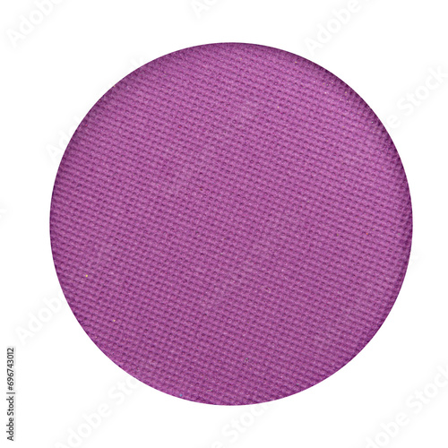 Hot pink eye shadow on white background, top view. Decorative cosmetics