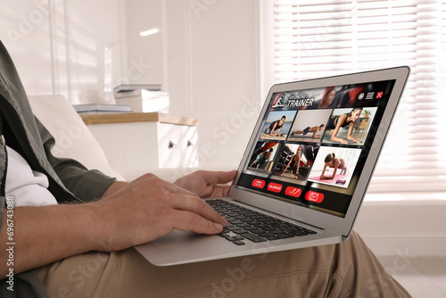 Quadro em tela Personal trainer online