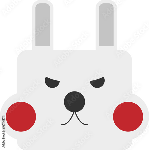 토끼케릭터 벡터 일러스트