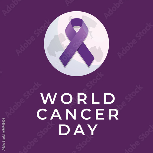Flyers honoring World Cancer Day or promoting related events might utilize World Cancer Day vector graphics. design of flyers, celebratory materials.