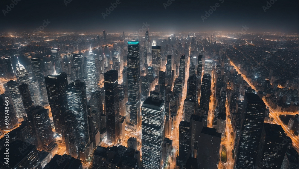 Night in the big city