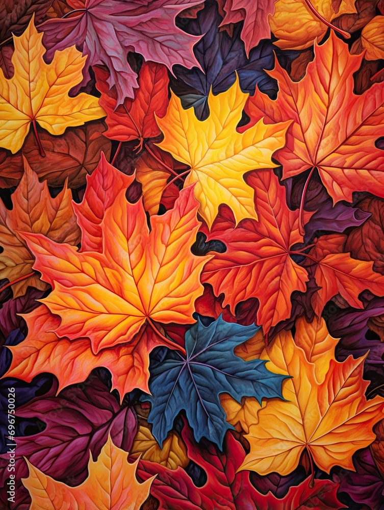 Autumn Leaves Artwork: Capturing the Rich Colors of Fall Foliage