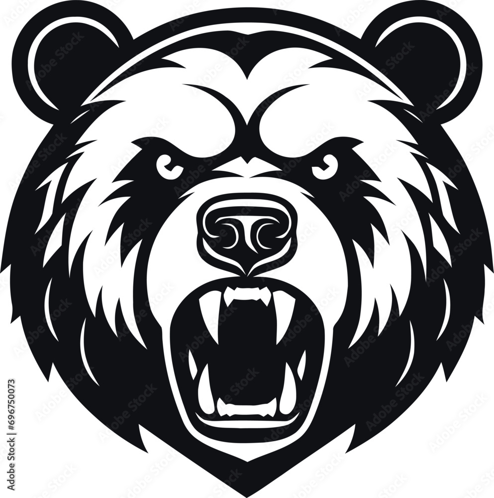 bear logo vector angry ferocious brave scary beast wild exuberant grizzly nature forest bear logo vector angry ferocious brave scary beast wild exuberant grizzly nature forest