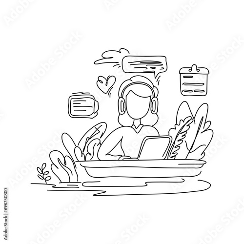 Contact Us Flat Illustration, meticulously crafted to streamline customer interactions and optimize website usability. Let our experts guide you towards achieving a standout online presence by contact