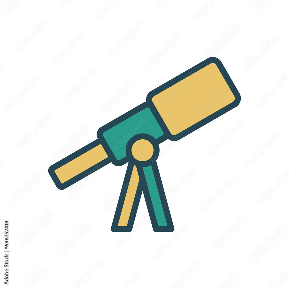 Telescope icon design template Telescope icon design template
