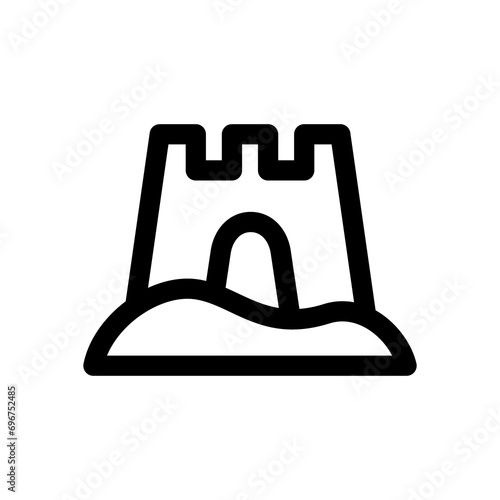 Sandcastle con design template