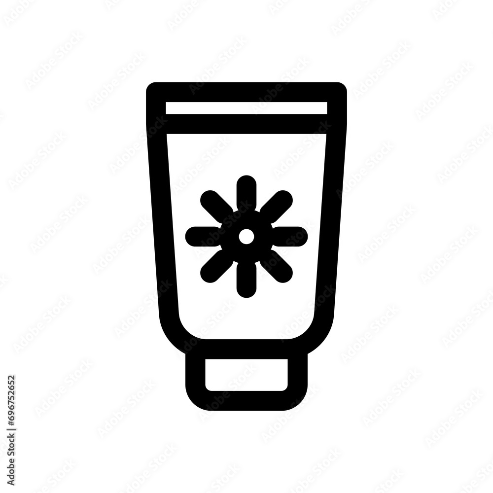 Sunscreen icon design template Sunscreen icon design template