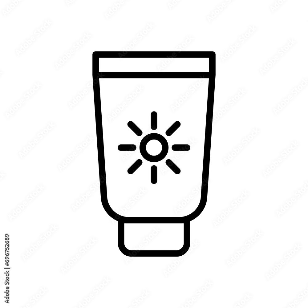 Sunscreen icon design template Sunscreen icon design template