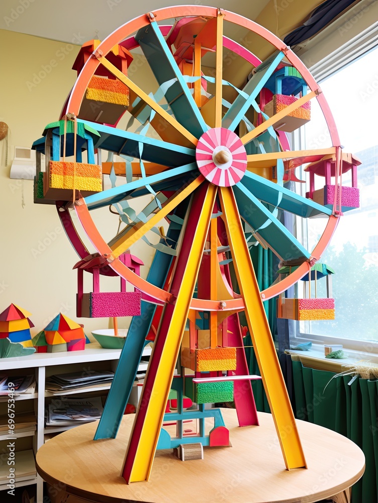 Joyful Carnival Bliss: Ferris Wheel Delight for Playrooms