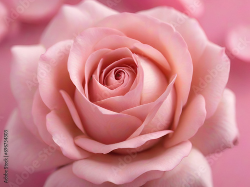 Beautiful pink rose for valentine s day