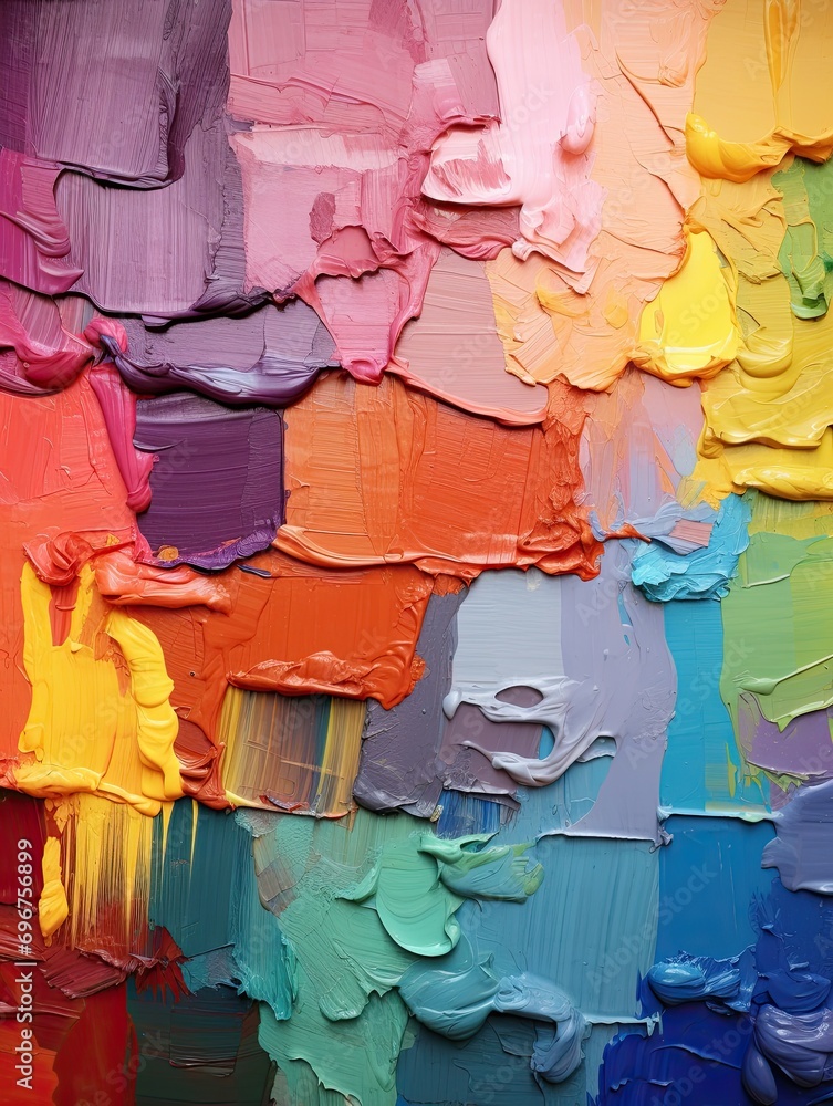 Vibrant Paint Swatches: Exploring the Color Spectrum for Art Studios