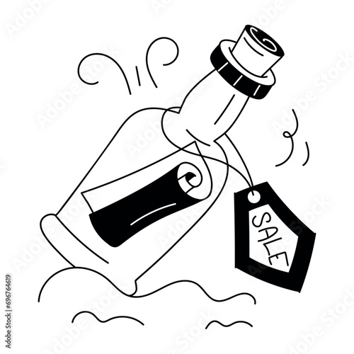 Check out this hand drawn illustration of sale message 