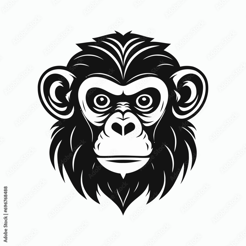 monkey vector logo simple realistic nature primate africa gorilla marmoset chimpanzee art drawing illustration wild animal monkey vector logo simple realistic nature primate africa gorilla marmoset chimpanzee art drawing illustration wild animal