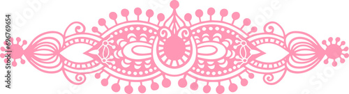 doodle sketch decorative floral divider leaves