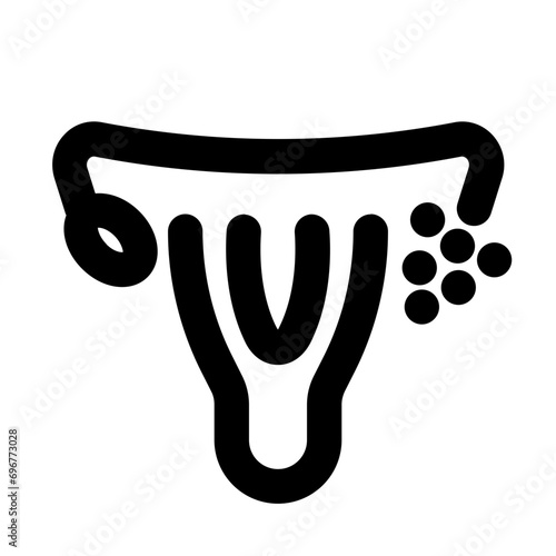 Uterus Line UI Icon