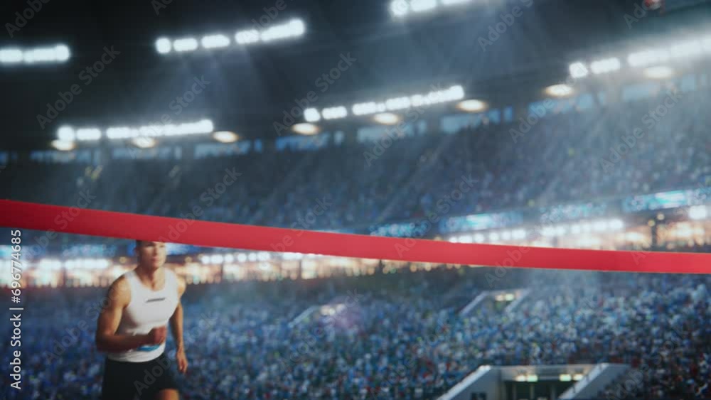 Cinematic Slow Motion Footage of a Runner with Speed Ramp Effect ...