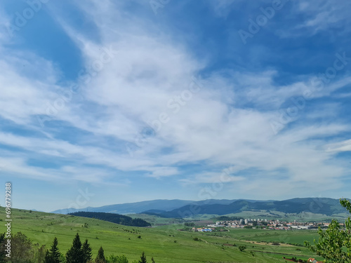 Clouds over the mountains