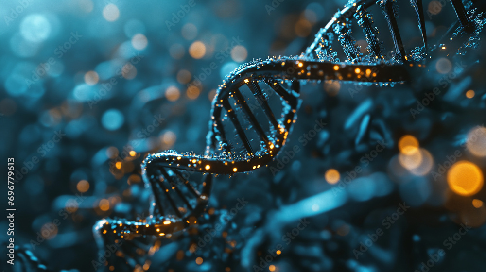 Human DNA modified with the help of microchips and nanorobots, nanotechnology Human DNA modified with the help of microchips and nanorobots, nanotechnology
