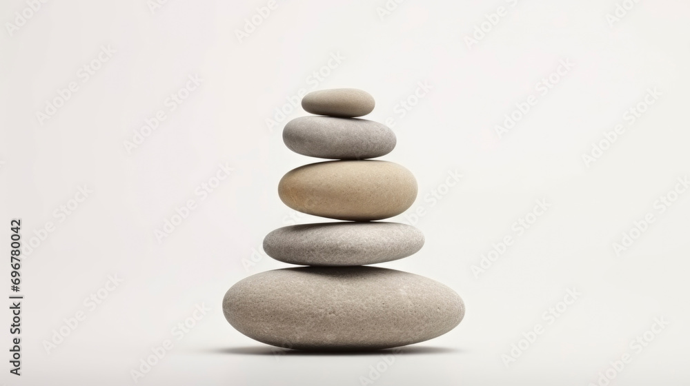 Stone balancing, zen stone composition captures the essence of minimalism simplicity and tranquility, minimalist and clean background Stone balancing, zen stone composition captures the essence of minimalism simplicity and tranquility, minimalist and clean background