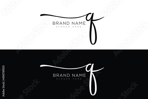 Af signature logo design photo