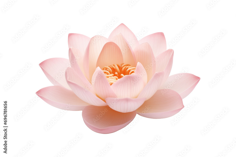 Fototapeta premium lotus blooming isolated on transparent background