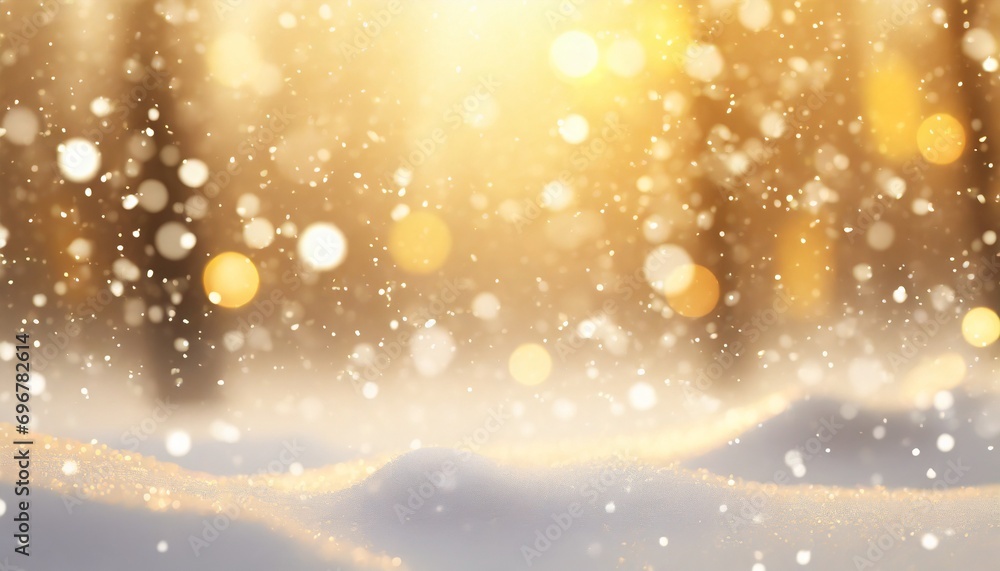 Naklejka premium 雪景色