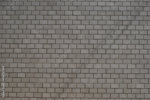 brick layed wall at a construction site