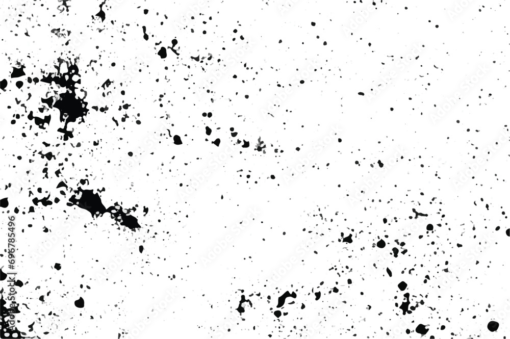 Black and white Grunge Texture. Grunge dotted Texture.  Noise grainy overlay. Vector grunge black and white dot ink splats. illustration Eps10. Grunge Background. Abstract art.