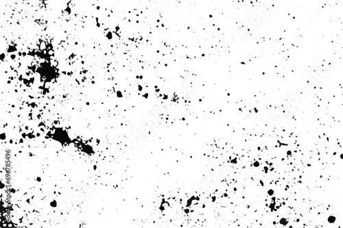 Black and white Grunge Texture. Grunge dotted Texture.  Noise grainy overlay. Vector grunge black and white dot ink splats. illustration Eps10. Grunge Background. Abstract art.