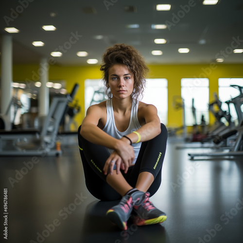 Woman in a gym 