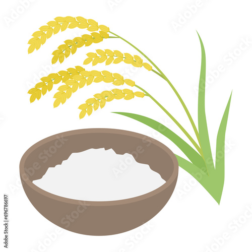 米粉のイラスト