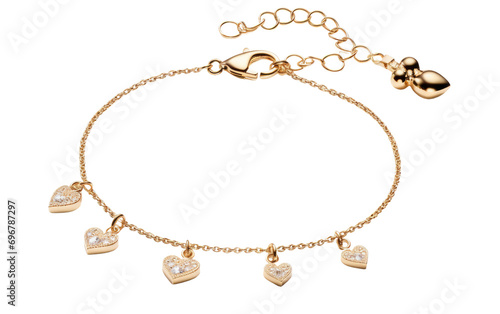 Gold and Charm Necklace, Awe Inspiring in Its Modern Simplicity and Endearing Appeal