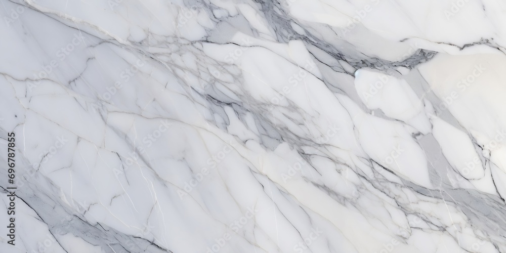 White marble texture with natural pattern for background : Generative AI