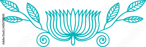 hand drawing divider sketch page element