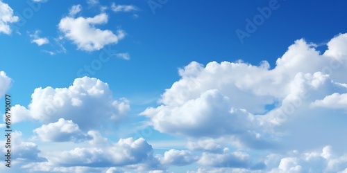blue sky with cloud   Generative AI