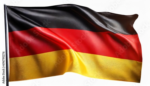 germany flag isolated on white background 3d render