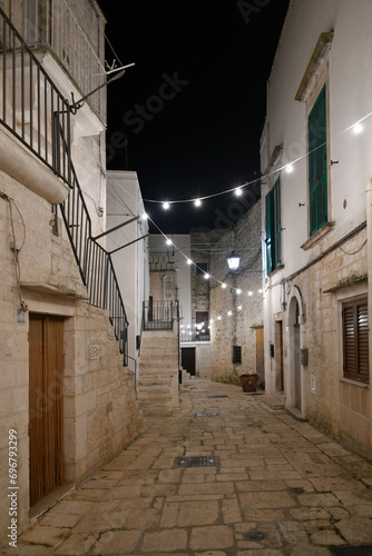 A street of Cisternino, a small town in the Puglia region of Italy.