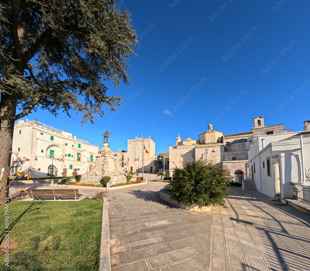 A square of Cisternino, a small town in the Puglia region of Italy.