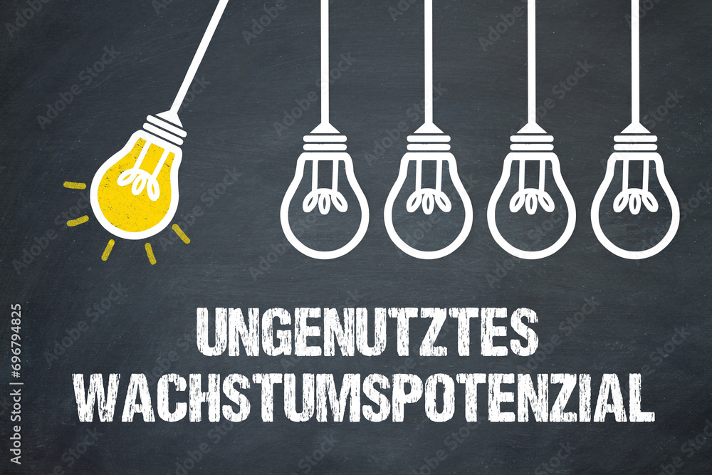 Fototapeta premium ungenutztes Wachstumspotenzial 