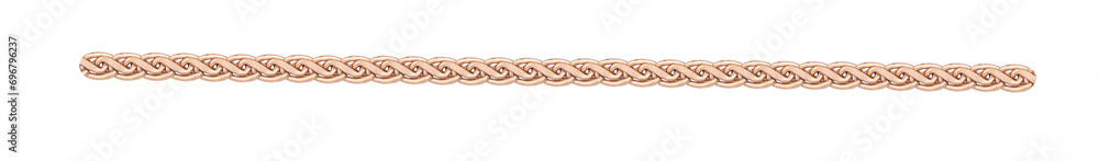 Close up photography Golden chain isolated on white background Close up photography Golden chain isolated on white background