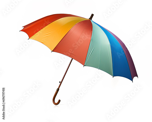 color umbrella isolated on white