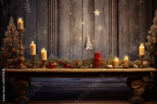 Airy and Dreamy Christmas Table Setting with Candles