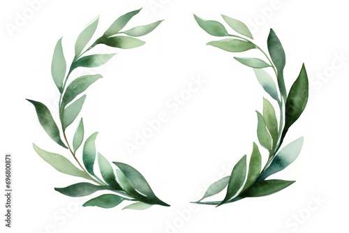 laurel wreath award watercolor illustration photo