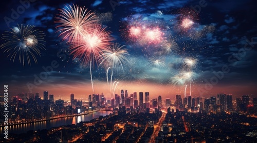 Celebrate the Night - Fireworks Over the City © shelbys