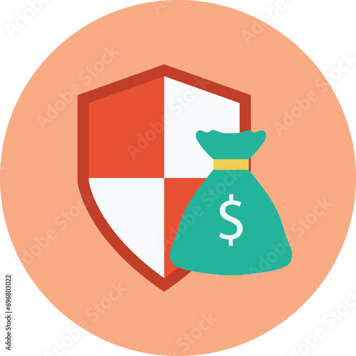 bag with money. security icon, security icon png, security symbol png, security guard icon png, safety icon png. dependability, certainty, safe, assured, safety vector icon